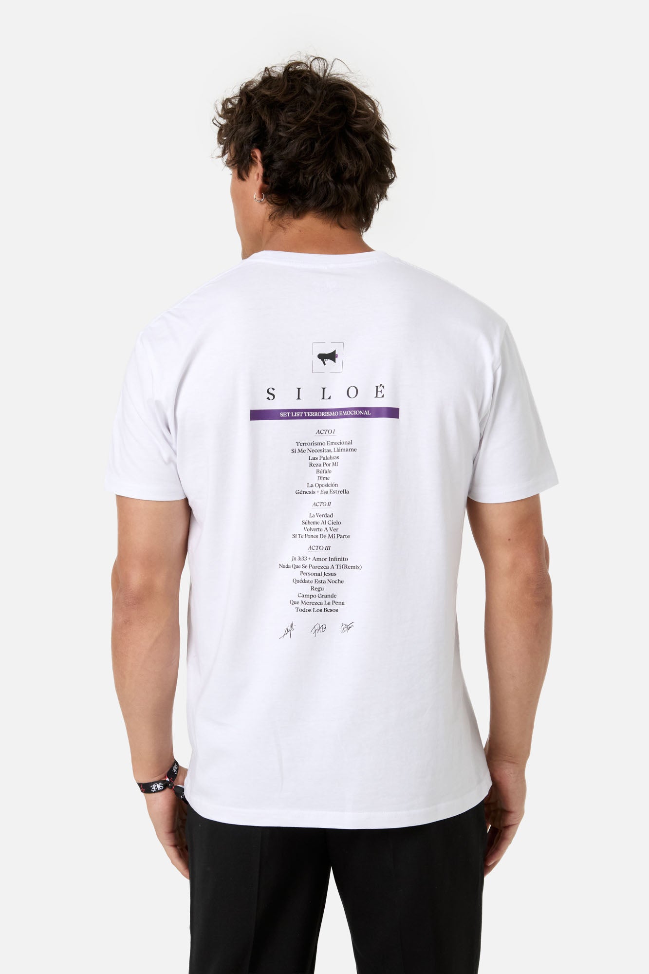 CAMISETA SETLIST "TERRORISMO EMOCIONAL" FIRMADA