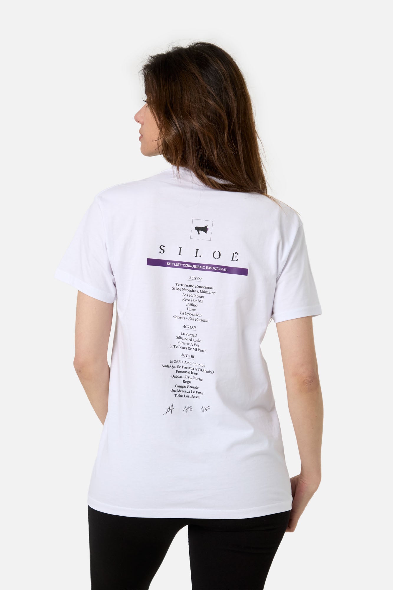 CAMISETA SETLIST "TERRORISMO EMOCIONAL" FIRMADA