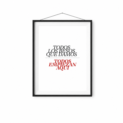 POSTER "TODOS LOS BESOS"