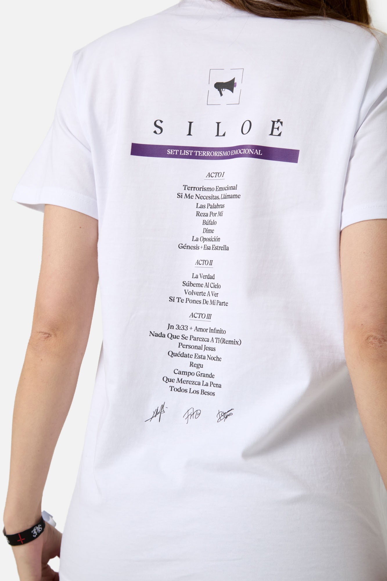 CAMISETA SETLIST "TERRORISMO EMOCIONAL" FIRMADA