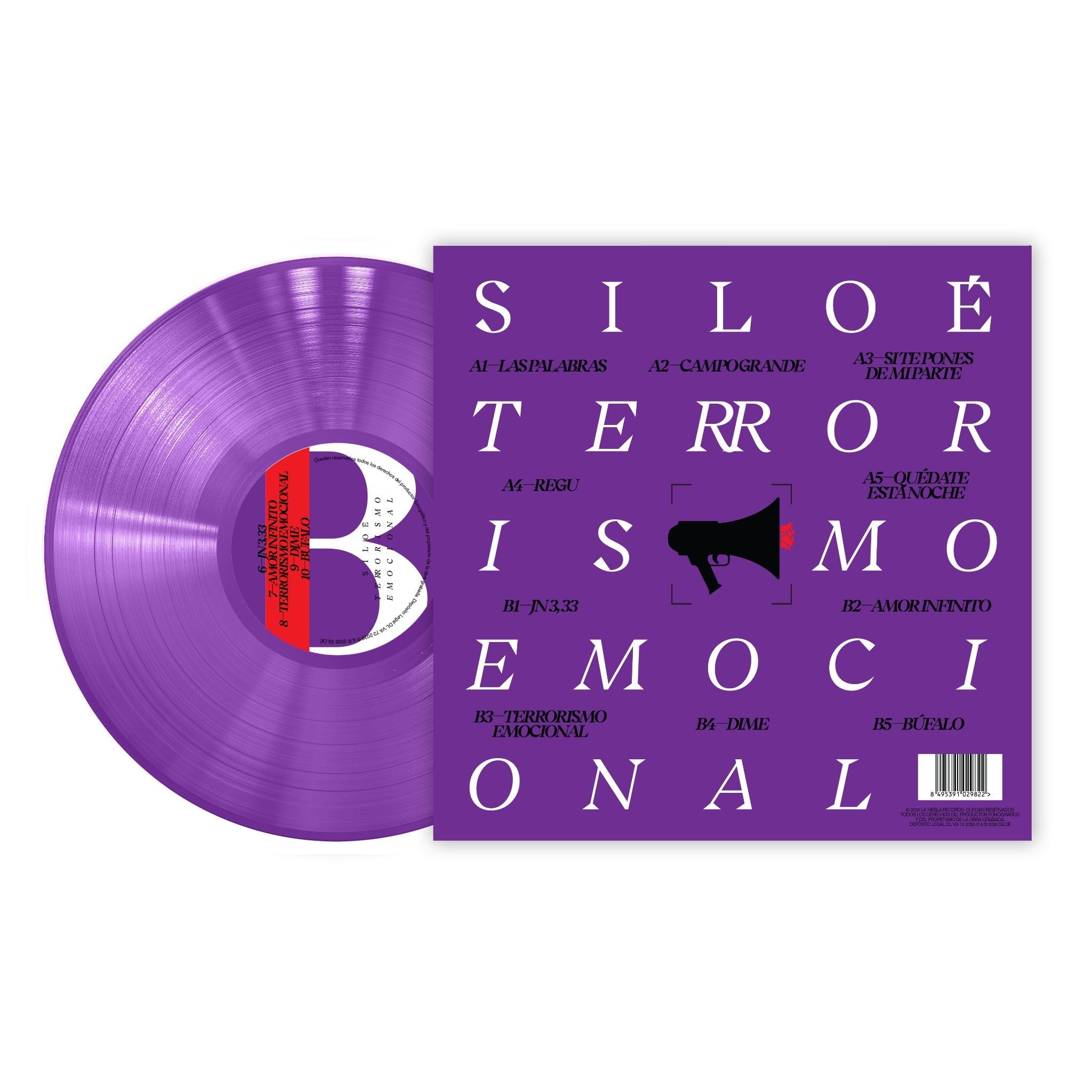 PREVENTA VINILO TERRORISMO EMOCIONAL (ED. FIRMADA Y DEDICADA)